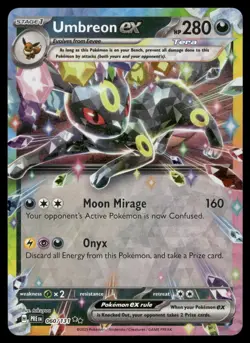 Umbreon ex 060/131 Holo Double Rare Prismatic Evolutions Pokemon Near Mint - Image 1