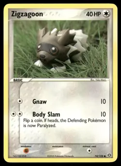 Zigzagoon 74/106 Common Emerald Pokemon Near Mint - Image 1