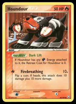 Houndour 60/109 Common Team Rocket Returns Pokemon Near Mint - Image 1