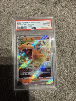 2022 POKEMON JPN SWORD & SHIELD STAR BIRTH #015 CHARIZARD VSTAR PSA 10 - Image 1
