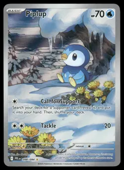 Piplup 098/094 Illustration Rare Phantasmal Flames Pokemon Near Mint - Image 1