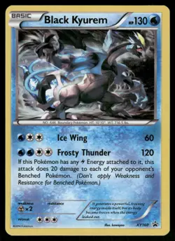 Black Kyurem XY160 Holo Promo XY Promo Pokemon Near Mint - Image 1