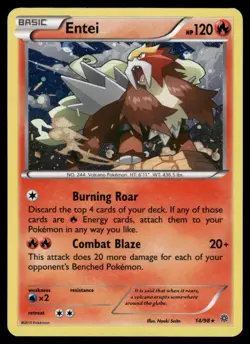 Entei (Cosmos Holo) 014/098 Holo Promo Blister Exclusives Pokemon Near Mint - Image 1