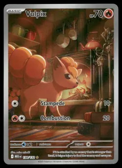 Vulpix 138/132 Illustration Rare Mega Evolution Pokemon Near Mint - Image 1