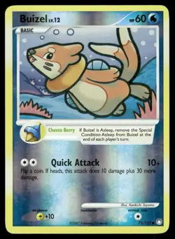 Buizel 75/123 Common Mysterious Treasures Pokemon Reverse Holo Near Mint - Image 1