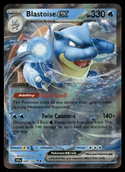 Blastoise ex 30/142 Double Rare Stellar Crown Pokemon Near Mint - Image 1