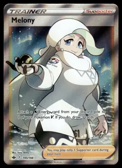 Melony 195/198 Ultra Rare Chilling Reign Pokemon Near Mint - Image 1