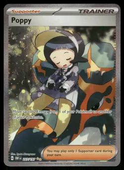 Poppy 227/197 Special Illustration Rare Obsidian Flames Pokemon Near Mint - Image 1