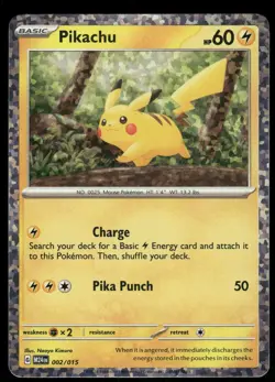 Pikachu 002/015 Holo Promo McDonald's Promos 2024 Pokemon Near Mint - Image 1