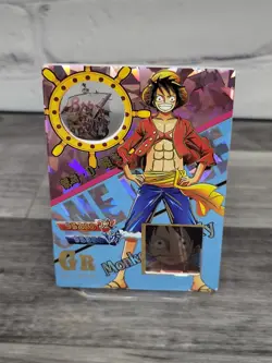 Anime One Piece Holo Subset Relic Foil Reel Cell Card GR Luffy - Image 1