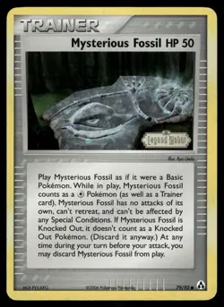 Mysterious Fossil 79/92 Common Legend Maker Pokemon Reverse Holo Near Mint - Image 1