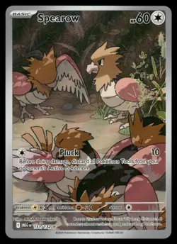 Spearow 151/132 Illustration Rare Mega Evolution Pokemon Near Mint - Image 1