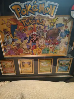 Pokemon Card Display Framed - Image 1