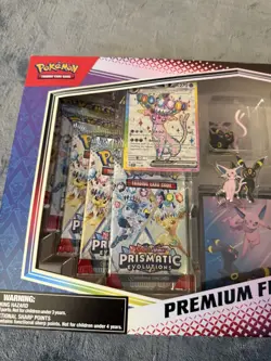 Pokemon TCG Prismatic Evolutions Premium Figure Collection - New Factory Sealed - Image 3