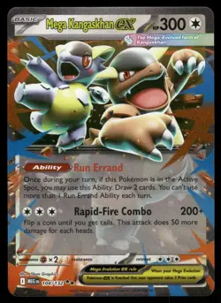 Mega Kangaskhan ex 104/132 Double Rare Mega Evolution Pokemon Holo Near Mint - Image 1