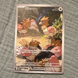 Pokemon TCG Spearow 151/132 151 Illustration Rare Holo ENG 60 HP 2025 - Image 1