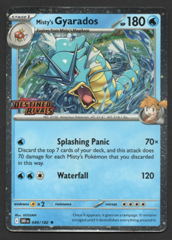 Misty's Gyarados 049/182 Pokemon TCG: Destine Rivals PreRelease Stamped NM - Image 1