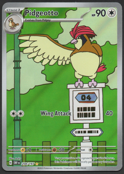Pidgeotto 208/197 Illustration Rare Pokemon TCG: Obsidian Flames LP - Image 1