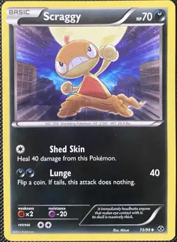 Scraggy 73/99 Next Destinies Regular - Pokemon Card - Image 1