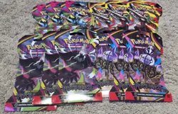Pokemon Pitch Black Sleeved Booster Pack Art Set x12 - Image 1