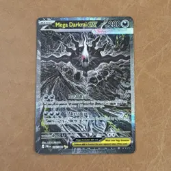 Mega Darkrai EX 116/084 Pitch Black SIR Full Art Holo English In Hand - Image 1