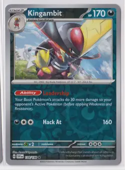 Pokemon Scarlet and Violet 134/198 Kingambit Reverse Holo - Image 1