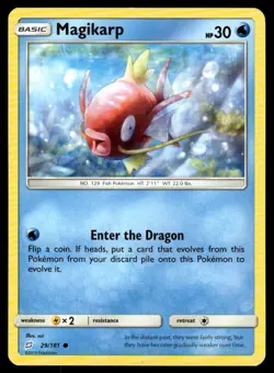 POKEMON MAGIKARP TEAM UP 29/181 C NM/M - Image 1