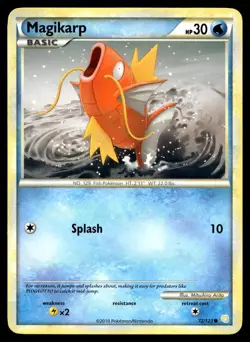 POKEMON MAGIKARP HEARTGOLD & SOULSILVER 72/123 C LP - Image 1