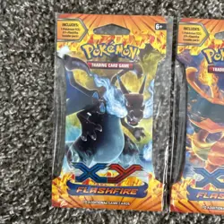 4x Pokemon XY FLASHFIRE SLEEVED PACKS - COMPLETE ART SET - FACTORY SEALED & MINT 820650108877 - Image 2