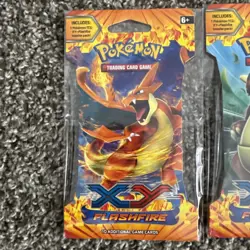 4x Pokemon XY FLASHFIRE SLEEVED PACKS - COMPLETE ART SET - FACTORY SEALED & MINT 820650108877 - Image 4