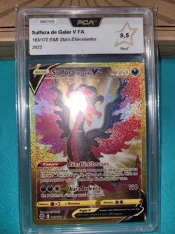 Carte Pokemon Sulfura de Galar V FA 183/172 EB09 Stars Etincelantes PCA 9.5 FR - Image 2