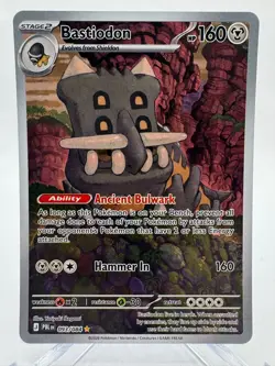 Pokemon TCG: Bastiodon 93/84 Illustration Rare Pokemon Pitch Black - Image 1