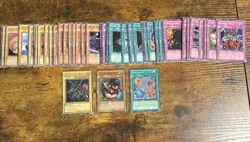 Yugioh SDJ Vintage Starter Deck Joey Complete Set 1-50, Played, Red-Eyes - Image 1