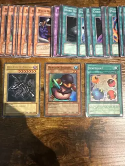 Yugioh SDJ Vintage Starter Deck Joey Complete Set 1-50, Played, Red-Eyes - Image 2