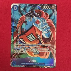 Bandai One Piece Card Game Jinbe OP14-049 Super Rare Holo Alt Art EN - Image 1