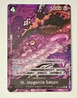 St. Jaygarcia Saturn (Alt Art) OP13-083 Carrying On His Will One Piece Foil - Image 1