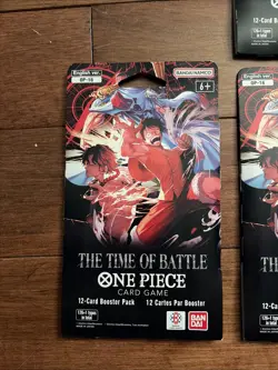 One Piece TCG English OP-16 The Time of Battle Booster Sleeved Pack x7 - Image 2