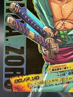 Roronoa Zoro NO.02-04 Foil R OnePy Berry Match Japanese One Piece Heavily Played - Image 5