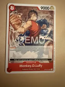 One piece Tcg Op04 Monkey D Luffy Promo Demo version Not tournament legal - Image 2