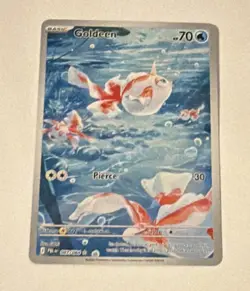 Goldeen Pokemon TCG Paldea Evolved Holo Illus Rare 087/084 EN 70HP - Image 2
