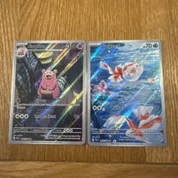 Slowbro 090/084 - Goldeen 087/084 -Pokemon TCG Pitch Black NM Pack fresh - Image 1