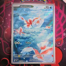 PRESALE - POKEMON - GOLDEEN - 087/084 ILLUSTRATION RARE HOLO PITCH BLACK - NEW - Image 1
