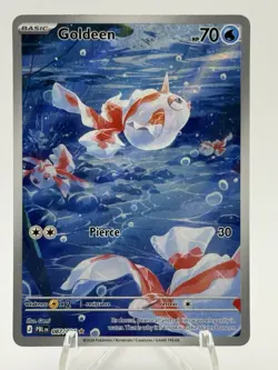 ​Pokemon Goldeen 087/084 Pitch Black Illustration Rare Full Art Holo NM - Image 1