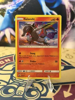 Pokemon Salandit SM154 Black Star Promo Holo Card TCG - Image 1