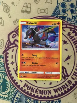 Pokemon Salandit SM154 Black Star Promo Holo Card TCG - Image 3