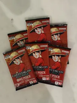 6x One Piece Card OP-13 Carrying On His Will Booster Pack (English) Sealed - Image 1