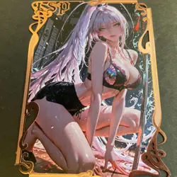 Goddess Story Gold METAL Card - Serial Number #/200! Anime Girl Jingliu Bikini - Image 4