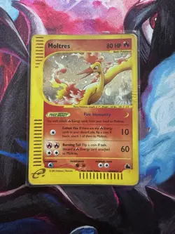 Pokemon WOTC Skyridge Moltres Holo Card eReader H20/H32 HP - Image 1