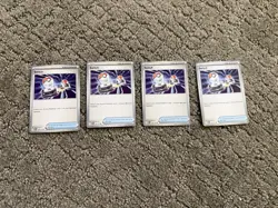 Pokemon TCG Switch Trainer Item Card Lot X4 Random Rarity - Image 1