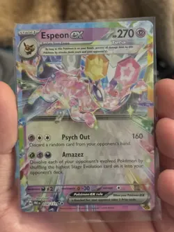 Espeon EX Prismatic Evolutions 034/131 Double Rare Pokemon Card Pokemon TCG NM - Image 1